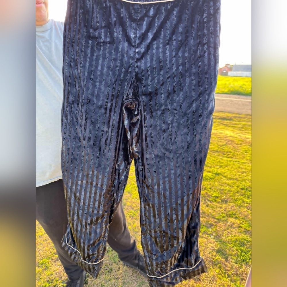 Victoria's Secret Dark Striped Pj Pants